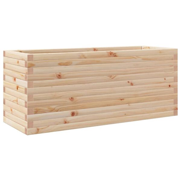 vidaXL Fioriera da Giardino 110x40x46 cm in Legno Massello di Pino