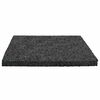vidaXL Pad per patio in granuli di gomma Nero 9 x 9 x 0,6 cm Gomma