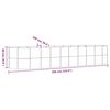 vidaXL Letto Giardino Acciaio Zincato 396x100x68cm Argento