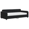 vidaXL Divano Letto con Materasso Nero 90x190 cm in Velluto