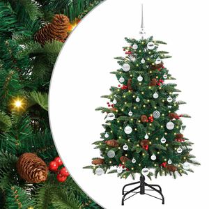 vidaXL Albero di Natale artificiale con 150 LED Verde 150 cm