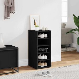 vidaXL Scarpiera Nera 31,5x35x70 cm in Truciolato