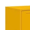 vidaXL Credenza Giallo Senape 100,5x39x72 cm in Acciaio