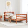 vidaXL Letto senza Materasso Marrone Cera 90x200 cm Legno di Pino