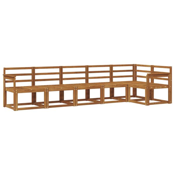 vidaXL Set di divani da esterno 6 pcs Naturale