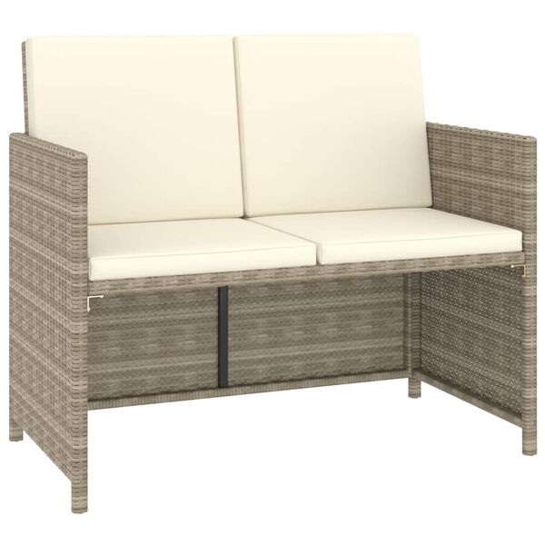 vidaXL Set da Pranzo da Giardino 6 pz con Cuscini in Polyrattan Beige