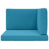 vidaXL Cuscino per divano da esterno 3 pcs Blu Reale Poliestere