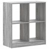 vidaXL Libreria Grigio Sonoma 68,5x32x75 cm in Legno Multistrato