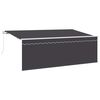 vidaXL Tenda retrattile Antracite 350 x 200 cm Poliestere e Alluminio
