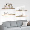 vidaXL Scaffale da parete 4 pcs Beige 115 x 9 x 3 cm Legno multistrato