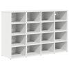 vidaXL Mobile per scarpe Bianco 103 x 30 x 67 cm Legno multistrato