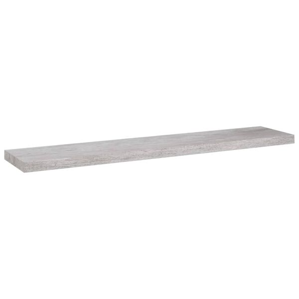 vidaXL Scaffali a Parete 4 pz Grigio Cemento 120x23,5x3,8 cm in MDF