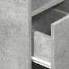 vidaXL Comodini 2 pz con Cassetto Grigio Cemento 25x31x66 cm