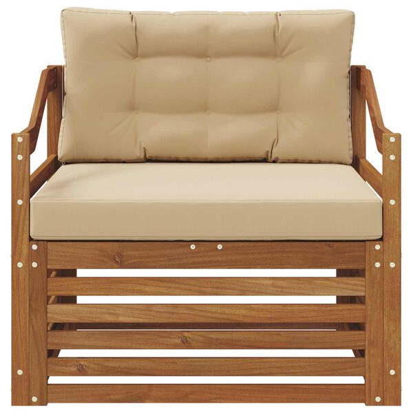 vidaXL Set di divani da esterno Legno di Acacia Massello Naturale