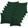 vidaXL Cuscino con cuscino HEERLEN 12 pz Verde Scuro Tessuto