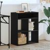 vidaXL Libreria Nera 66x31x80 cm in Legno Multistrato