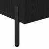 vidaXL Credenza Rovere Nero 90 x 34 x 80 cm Legno multistrato