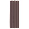 vidaXL Tende in Voile con Occhielli 2 pz Marrone 140x260 cm
