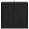 vidaXL Credenza Rovere Nero 70 x 35,5 x 67,5 cm Legno multistrato