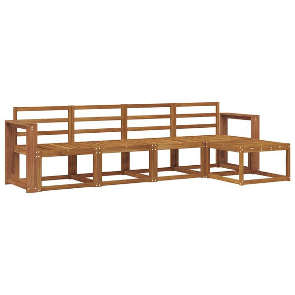 vidaXL Set di divani da esterno 5 pcs Naturale