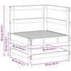vidaXL Divano Angolare da Giardino Legno di pino massiccio