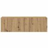 vidaXL Mobili TV a Parete 3 pz Rovere Artigianale in Legno Multistrato