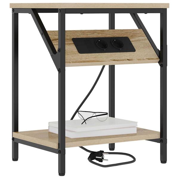 vidaXL Armadio da Notte Rovere Sonoma 38 x 30 x 48 cm