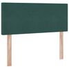 vidaXL Letto con Contenitore Verde Scuro 120 x 200 cm Velluto