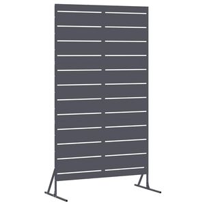 vidaXL Schermo per Privacy 100 x 50 x 180 cm Acciaio Antracite