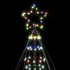 vidaXL Albero di Natale a LED 1534 LED Colorato 500 cm