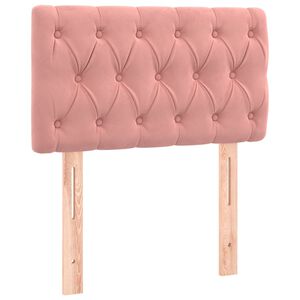 vidaXL Testiera Rosa 80x7x78/88 cm in Tessuto