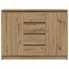vidaXL Credenza con Cassetti Rovere Artigianale 100,5x35x76 cm