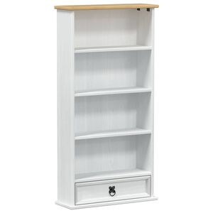 vidaXL Mobile per CD Bianco 52 x 17.5 x 103 cm Pino massello