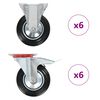 vidaXL Rotelle 12 pz 160 mm