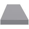 vidaXL Scaffale a Parete Grigio 120x23,5x3,8 cm in MDF
