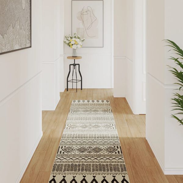 vidaXL Tappeto a Pelo Corto Multicolore 80x300 cm Interni/Esterni