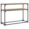 vidaXL Tavolino Consolle Rovere Sonoma 100x35,5x75cm Legno Multistrato