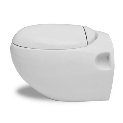 WC Sanitari Water da parete a forma uovo design unico bianco