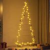 vidaXL Albero di Natale in metallo con supporto Oro 210 cm