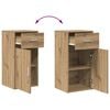 vidaXL Credenza con cassetto Rovere artigianale 38 x 34 x 75 cm