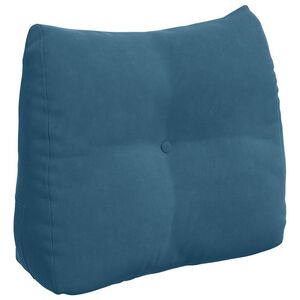 vidaXL Cuscino per Schiena Blu 60 x 24 x 50 cm Velluto