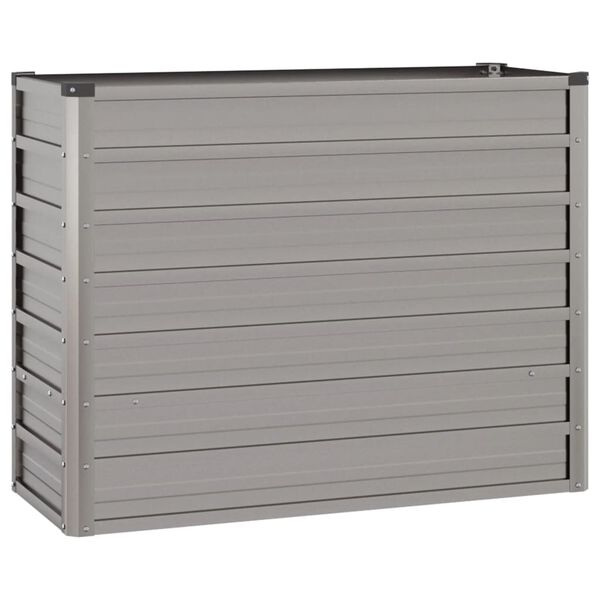 vidaXL Letto Rialzato da Giardino Ruggine 100x40x77 cm Acciaio Corten