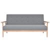 vidaXL Set di Divani 3 pz in Tessuto Grigio Chiaro