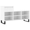 vidaXL Scarpiera Bianca 102x36x60 cm in Legno Multistrato