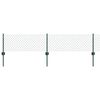 vidaXL Recinzione con Posto Verde 0,4 x 10 m Acciaio e PVC