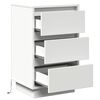vidaXL Armadio da Notte Bianco 39 x 34,5 x 65 cm Legno multistrato