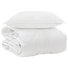vidaXL Duvet per Tutte le Stagioni con cuscino 2 pz Bianco Microfibra