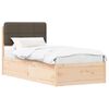 vidaXL Letto con Testiera Rivestita Talpa 80 x 200 cm Pino massello