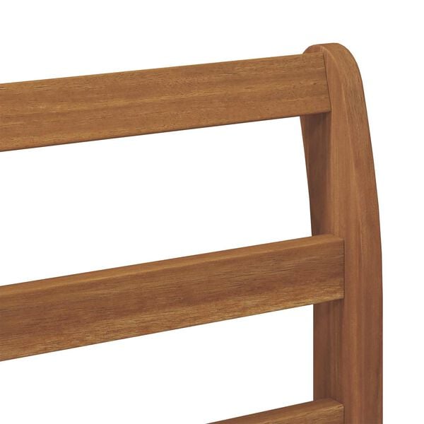 vidaXL Set divani 3 pcs Naturale e Antracite Legno di Acacia Massello