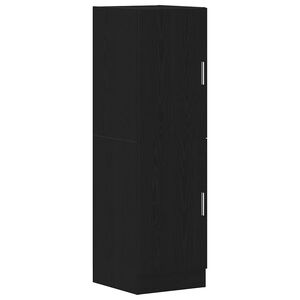 vidaXL Mobile da Cucina Nero 38x41,5x131,5 cm Legno Multistrato